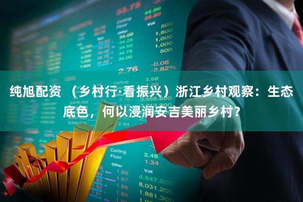 纯旭配资 （乡村行·看振兴）浙江乡村观察：生态底色，何以浸润安吉美丽乡村？